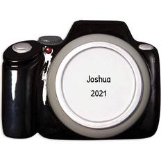 Grey Christmas Tree Ornaments Tipsy Elves Personalized Camera 2024 Black Vintage Christmas Tree Ornament