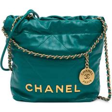 Chanel Bags Chanel Mini Shiny Calfskin 22 Handbag Satchel - Green