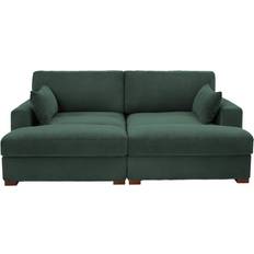 Wade Logan Bentura 83.86 Inch Recessed Arm Modular Sofa 83.9" 2 Seater