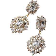 Shein Rhinestone Decor Drop Earrings