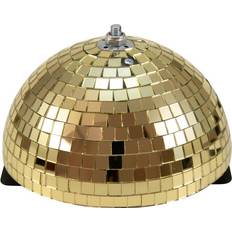Konfetti- & Streamerkanoner Eurolite Half Mirror Ball 20cm Gold Motorized