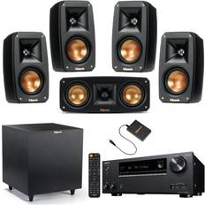 External Speakers with Surround Amplifier Klipsch Black Reference Theater Pack 5.1 Surround Sound System 210W