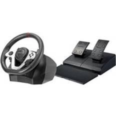 Wheel & Pedal Sets Maxx Tech PR 279 Racing Wheel w/ Pedals for PC and Console