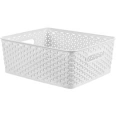 Brightroom Y-Weave Medium Decorative Basket 13 Inch Basket 13.9"