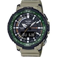 Casio Sports Wrist Watches Casio Sports Mens Brown Analog Digital Combo