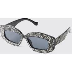 Mens Rectangular Sunglasses - Black