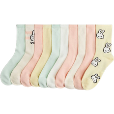 H&M Socks 10-pack - Peach/Bunny (1268623001)