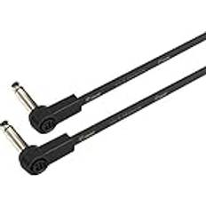 Kablar Adam Hall K4 IRR 0030 FLM Platt Ljudkabel 6.3 mm Mono-Guldkontakt 0.3 m