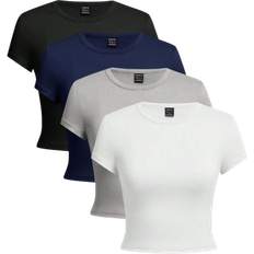 Shein Lässig Rundhals T-Shirt Set - Sommer