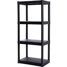 Plano 4-Shelf Standard Duty Plastic Storage Shelves 48” x 21” x 14” Shelving System 23x47.5"