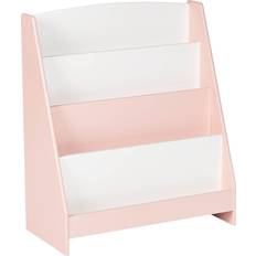 Beliani Scaffale Per Bambini Con 4 Ripiani In MDF In Legno Rosa Pastello Liloet