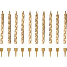 Tårtljus Spiral Guld