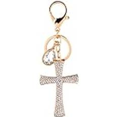 Rhinestone Cross Keychain Pendent for Women