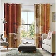 Curtains & Accessories Asuexpect Brända Orange Gardiner 2 Paneler Abstrakt Rost 132 x 213 cm
