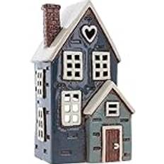 Shudehill Giftware Keramik Veranda Hus Värmeljushållare Värmeljuslykta