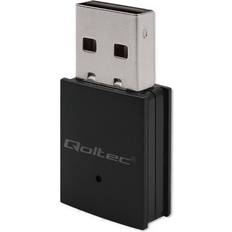 Qoltec WiFi Adapter 600Mbps BT 4.0 USB 2.0
