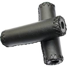 Leather Grips Dechoicelife Bicycle Grips Ultralight Leather High-elastic Sponge