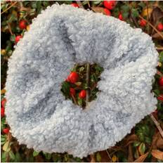 Grey Hair Ties Jayley Grey Tina Shearling Scrunchie