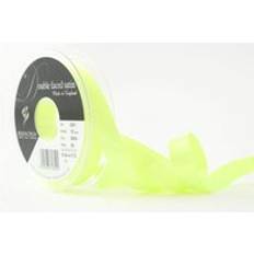 Flo Yellow 15mm x 20m Double Face Satin Cake Ribbon