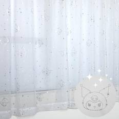 Curtains & Accessories Sanrio Kuromi Glitter Hard to See UV Protection Lace Curtain Set of 2 100 x 176 cm