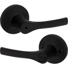 Door Handles Kwikset Right Or Left Handed Metal Privacy Lever 2.75 x 0.5 in Matte Black
