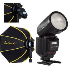 Camera Flashes Flashpoint Zoom Li-on X PRO R2 TTL Flash With Parasnap 24 Softbox