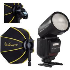Camera Flashes Flashpoint Zoom Li-on X PRO R2 TTL Flash With Parasnap 20 Softbox