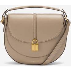 The Siena Saddle Grain Leather Crossbody Bag - Dark Sand