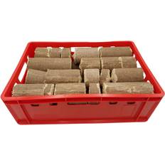 Pellets & Briquettes BURI Pollmeier Buchenholzbriketts Bruch E2 Fleischkiste 30kg 60cm Spänebrikett Hocker