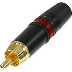 Kablar Nedis Kontakt RCA Male Metall Röd