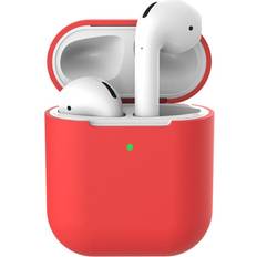 Apple Tillbehör för hörlurar Apple AirPods Silikonfodral Till Laddningsetui Röd