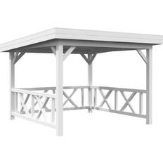 Carporte Palmako Carport Pavillon Connect Lenna 8.3 m2 Set 301 Weiß Lackiert (Gebäudefläche )