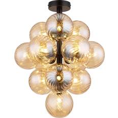 Metall - Orange Takplafonder Globo Lighting Conor Ø40 Amber Takplafond