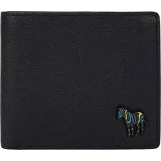 Paul Smith Wallets Paul Smith Zebra Coin Pouch Leather Wallet - Black