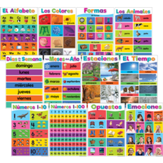 Posters Teacher Created Resources Spanish Colorful Early Learning Small Poster Pack TCR 7822