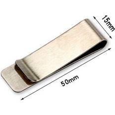 Metal Money Clips Aihontai Money Clip Cash Clamp Holder Portable Stainless Steel Metal Wallet - Silver