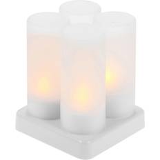 Yellow LED Candles HCSC 4 Pcs Rechargeable Flameless Candles With Remote Control LED Candle