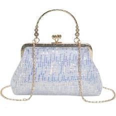 Purple Clutches RYWOLT Contemporary Small Sequin Evening Purse - Purple