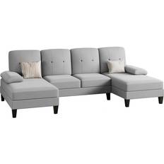 Ebern Designs Multi Color Sectional 106" Sectional Sofa 106.3" 3pcs 4 Seater