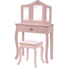 Kids vanity set UTEX Pretend Play Kids Vanity Set Pink