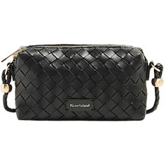 River Island Weave Crossbody Bag - Black