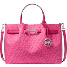 Michael Kors Carson Medium Signature Logo Satchel - Pink
