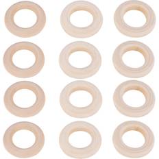 Arts & Crafts Spactz 150 Pcs 25 Mm Wooden Craft Ring