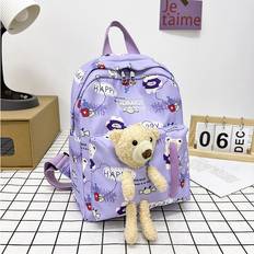Purple School Bags RYWOLT Animal Print Cute Toddler Backpack - Purple