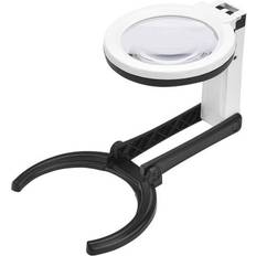 Förstoringsglas med belysning Shzzhs Förstoringsglas 2X 5X 10LED med LED-ljus Bordslampa