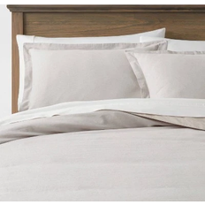 Threshold King Cotton Linen Duvet Cover Gray (274.3x238.8cm)