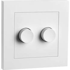 Veggdimmere SG Armaturen Lysdæmper LEDDim 2x100 hvid