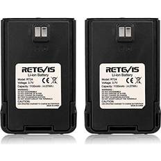 Retevis RT24 Walkie Talkie Battery 3.7V 1100mAh 2 Pack
