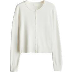 H&M Feinstrick Cardigan - Weiß