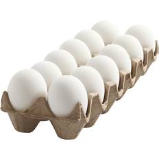 Creativ Company Påskeegg Hvit 6cm 12 Stk